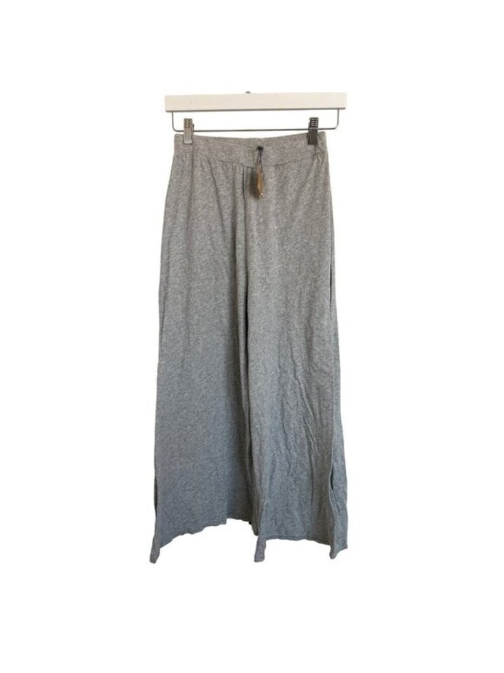 Hello Nite Heather Grey Wide-Leg Lounge Pants